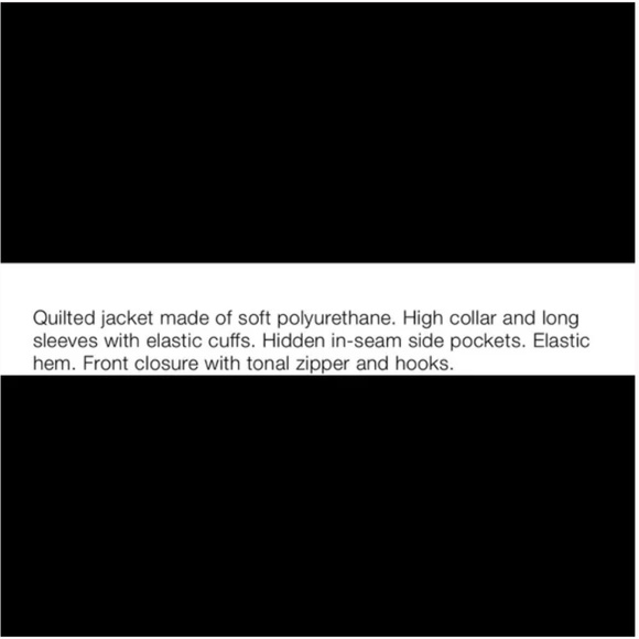 ZARA CROPPED FAUX LEATHER PADDED PUFFER JACKET NWT - Picture 11 of 11